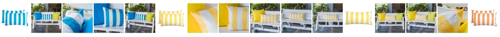 Homey Cozy Olivia Stripe Outdoor Pillow - Set of 2